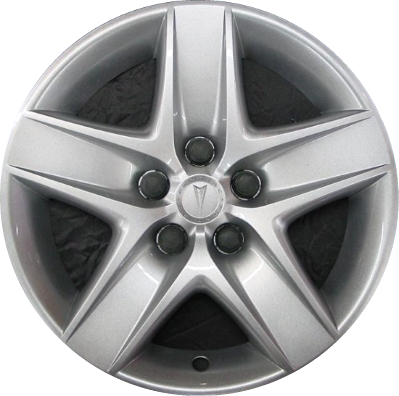 Pontiac G5 2007-2008, Plastic 5 Spoke, Single Hubcap or Wheel Cover For 16 Inch Steel Wheels. Hollander Part Number H5141.